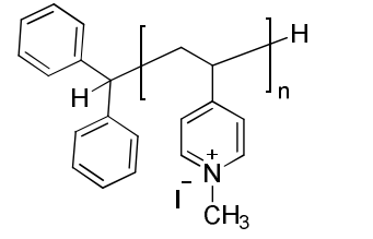 Poly(4-vinyl N-methyl pyridinium iodide)  CAS:25232-41-1