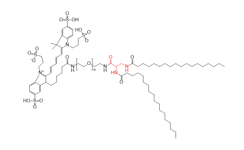 Alexa647-PEG-bis-C18